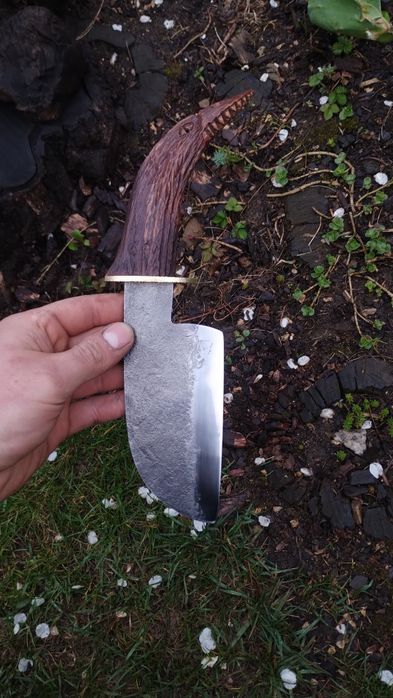 Ręcznie wykuty tasak/ Serbski tasak/ knifemaking/ nóż tasak kuchenny.