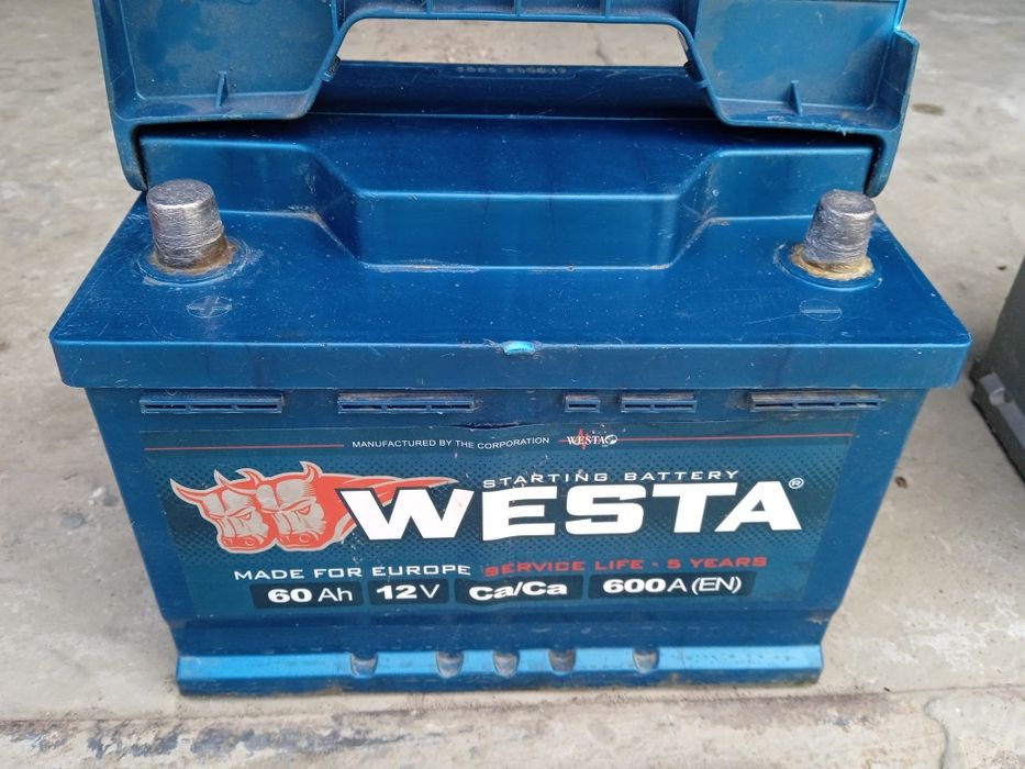Акумулятор WESTA 60Ah, 600 En (A), 90% SOH