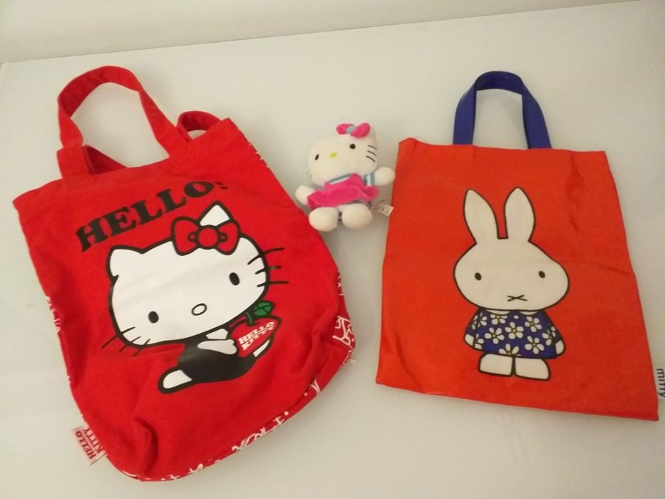 Mochila /saco Hello kitty e miffty saco