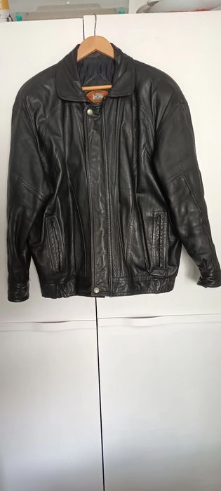 Casaco em pele genuína XL- medidas nas fotos