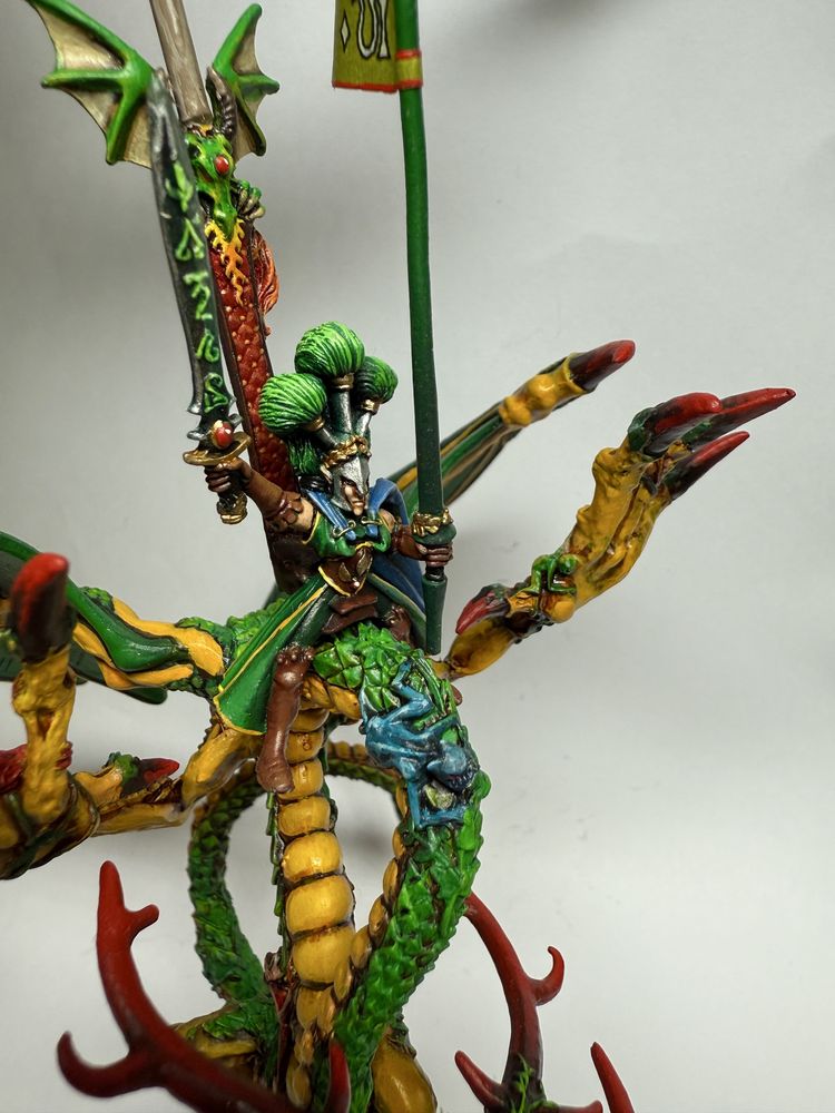 Warhammer Fantasy Old World Wood Elf Lord on Forest Dragon