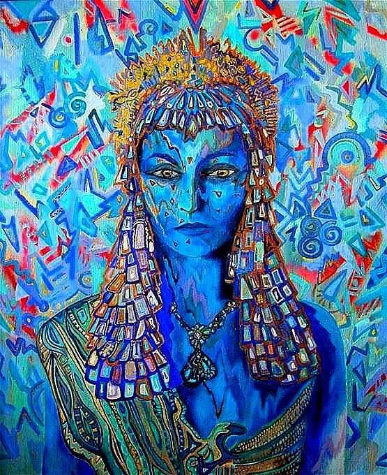 Bozena Grzyb-Jarodzka, 'Kaplanka', olej/plotno, 1989 r.; 100cm x 85cm