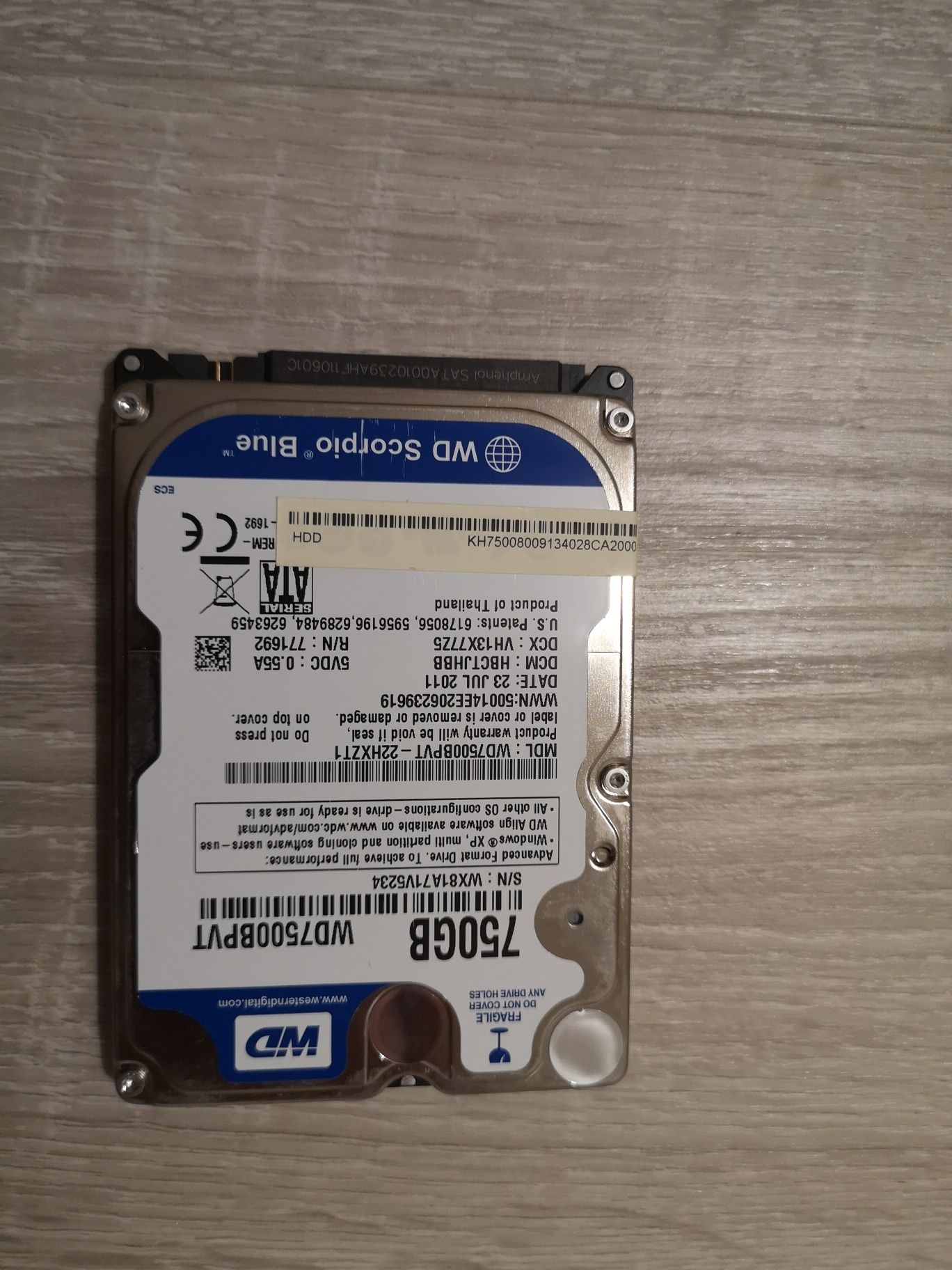 Dysk HDD WD 750Gb