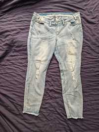 Bonprix spodnie damskie plus size jeansy dżinsy r. 48 / 50 jasne