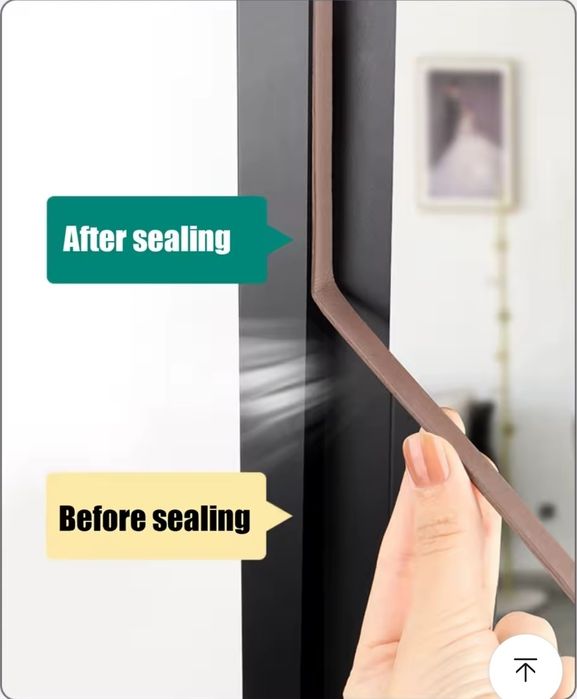 Самоклеючий ущільнювач D 10 метрів  6мм х 9мм