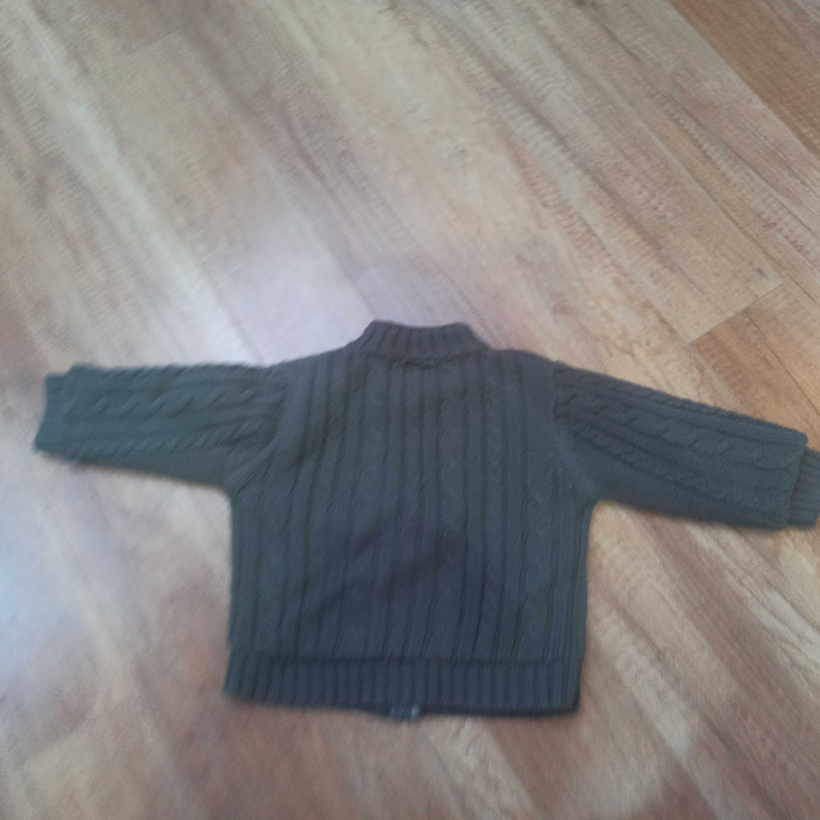 Sweter rozpinany, rozmiar 80-86