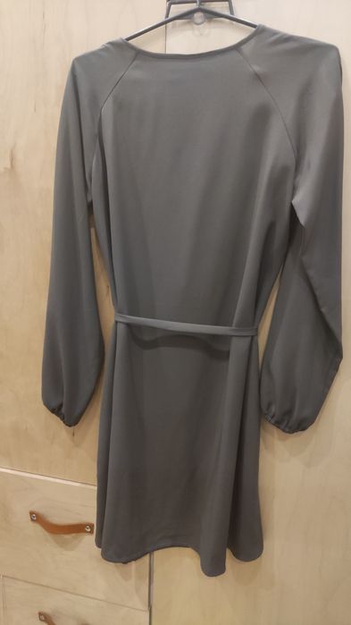 NOWA Sukienka Sugarfree szara mini długi rękaw Kasia Tusk