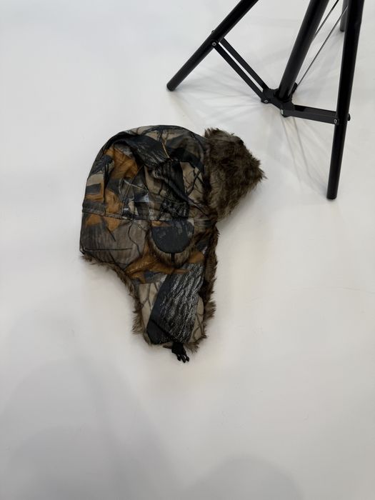 Ушанка realtree камуфляжна y2k rap sk8 / шапка ушанка ю2к реп ск8