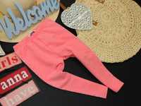 Reserved - legginsy pink , lampas srebrne gwiazdki r 92