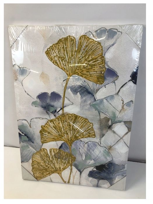 ARTTOR Obraz na Płótnie 100x70cm Abstrakcja Złoto Róż Wall Decor