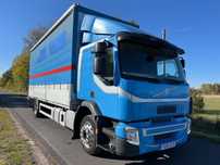 Volvo FE FL 280 BURTOFIRANKA SYPIALKA  7,2m 18palet  niski przebieg , euro6 skrzynia plandeka firanka
