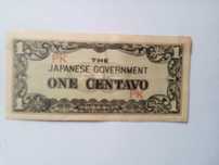 Nota  japonesa das Filipinas, 1 centavo, 1942