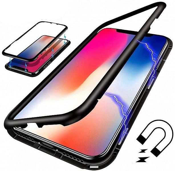 Etui Magnetyczne Szkło 360° do iPhone X/ XS