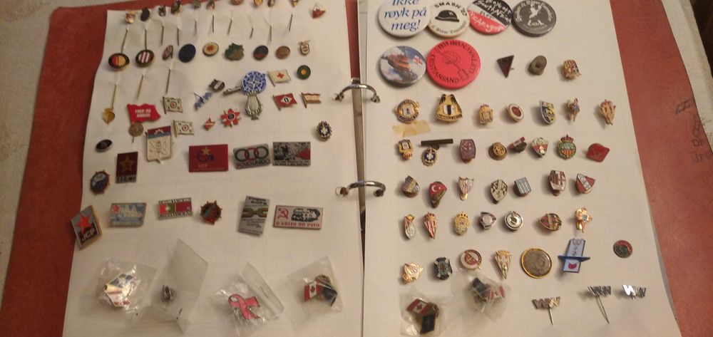 alfinetes de lapela variados