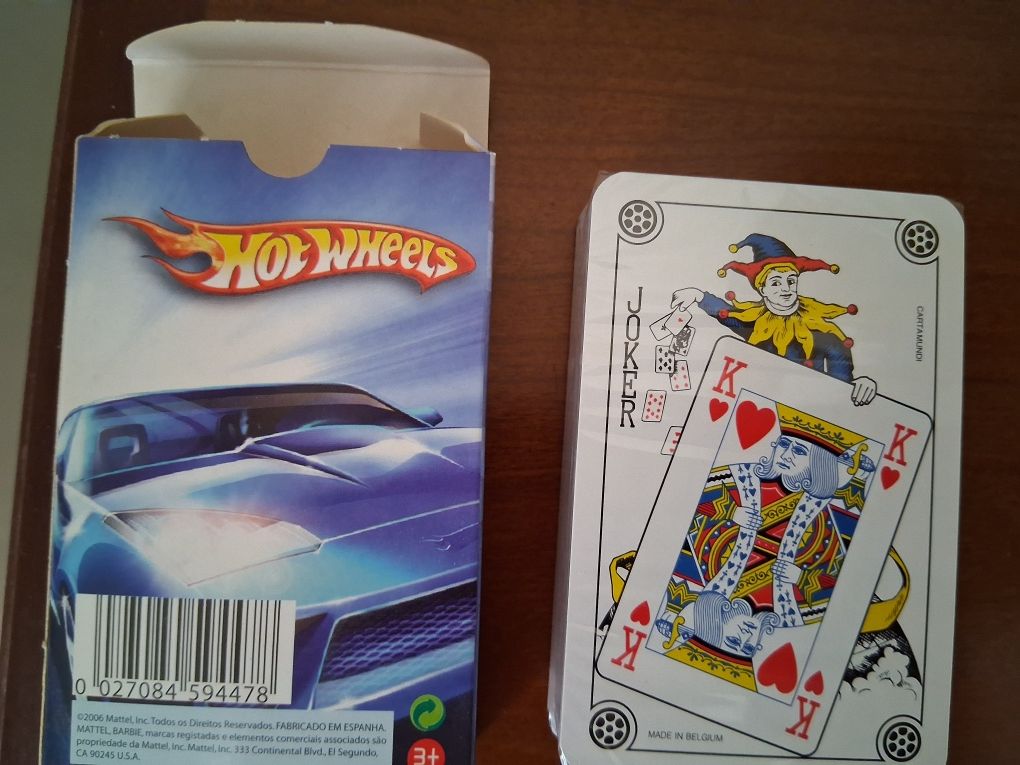 Baralho de cartas Hot wheels novo
