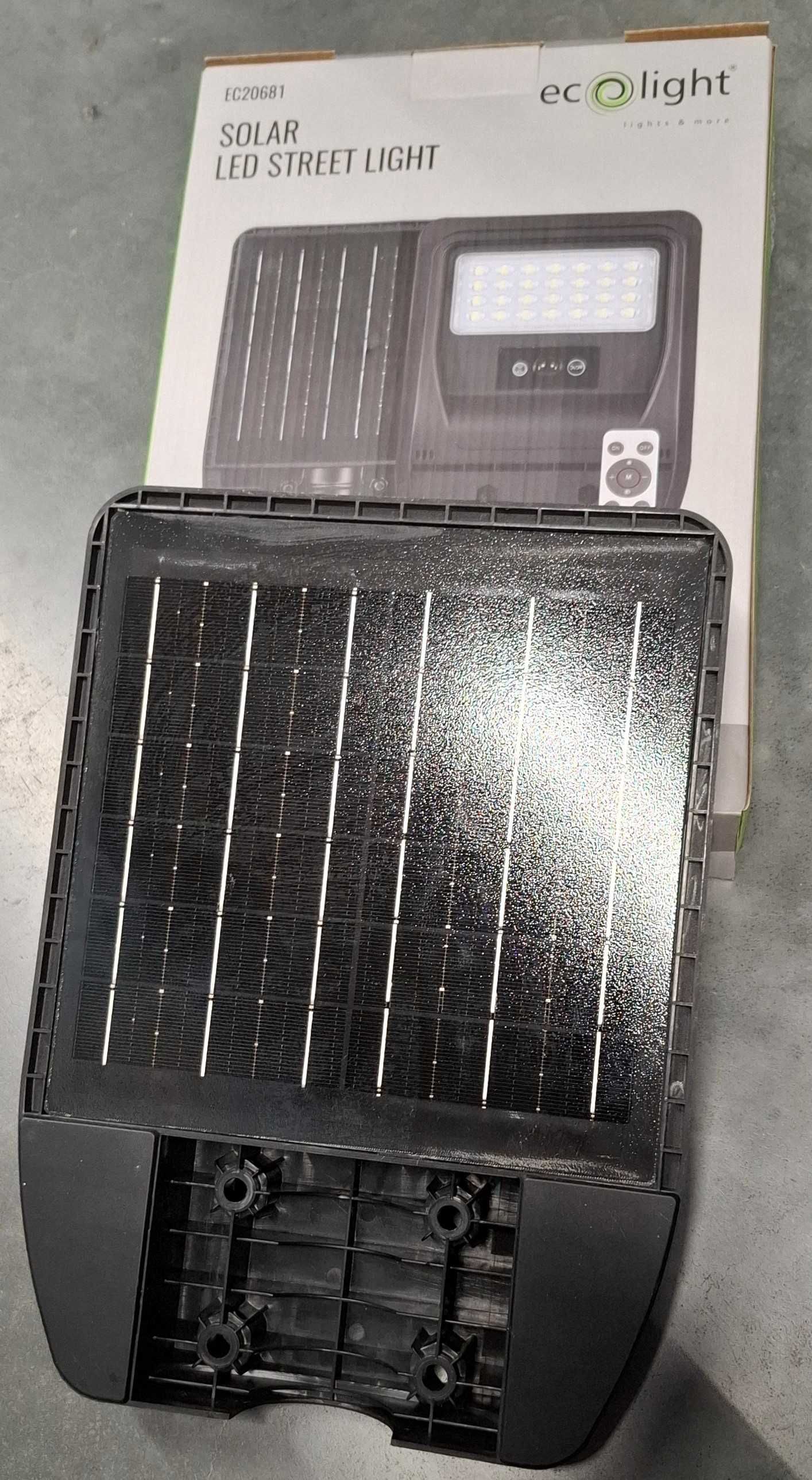 Lampa uliczna solarna Economy 50W 4000K 800lm IP65 eco light!