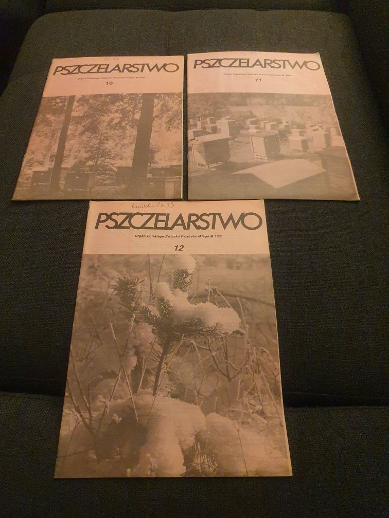 Czasopismo Pszczelarstwo 1988 nr 1 do 12