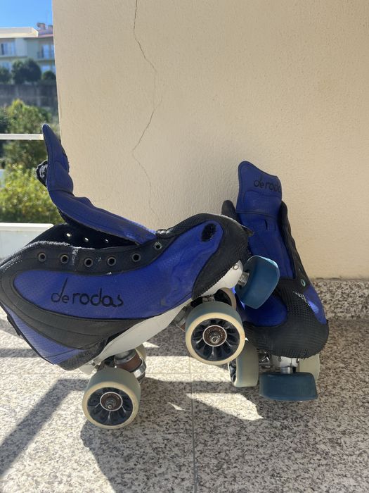 Patins Hóquei Derodas + Proteções Júnior – Conjunto Completo!