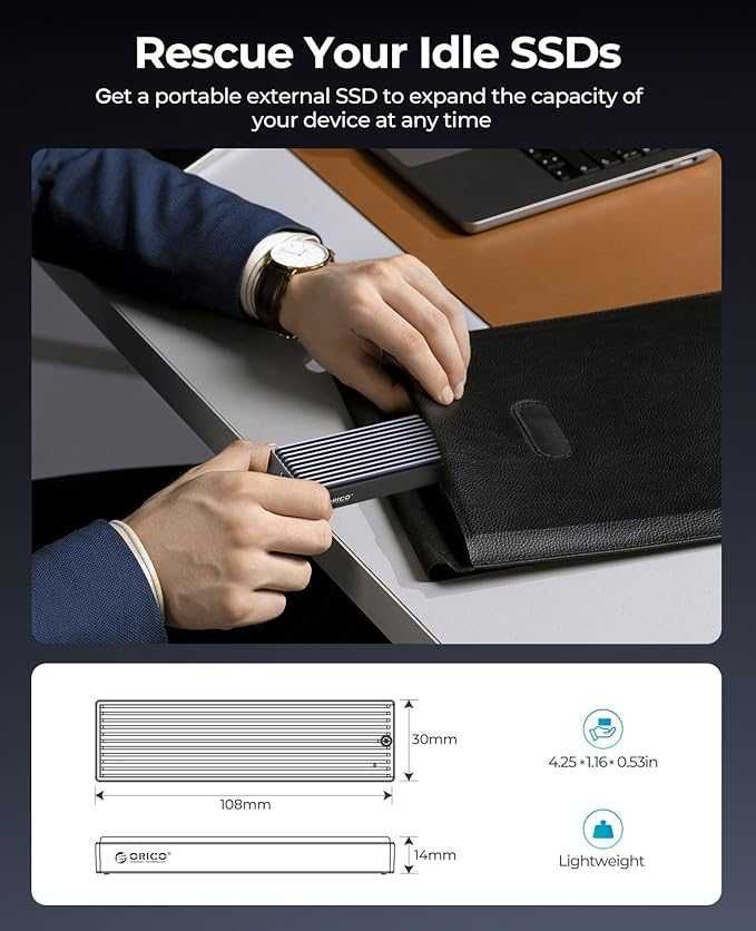 Orico m.2 nvme zewnętrzna obudowa adapter 10 gbps