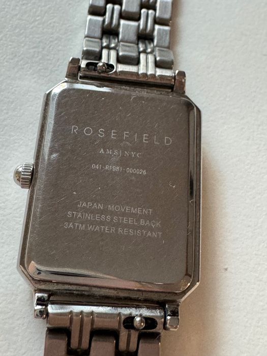 Rosefield zegarek damski, srebrny, jak nowy