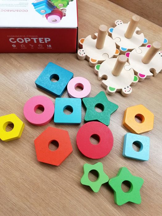 Сортер дерев'яний, як новий, в оригінальній коробці