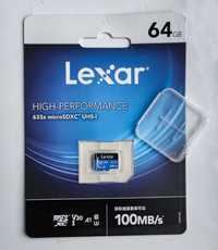 Карта памяти Lexar 633x 64 GB. 64 Гб