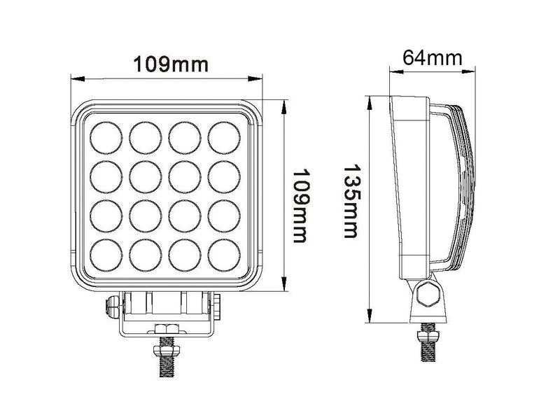 LED Lampa robocza 2880lm SPAREX  S.129484