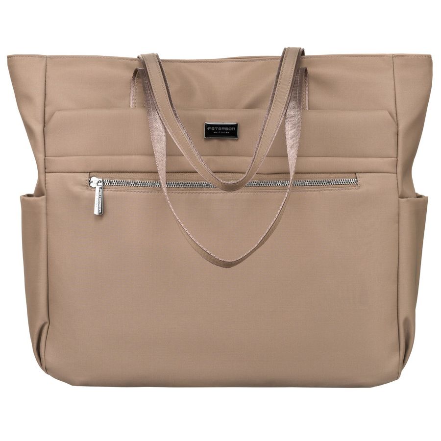 duża torebka shopper na ramię w eleganckim kolorze - peterson