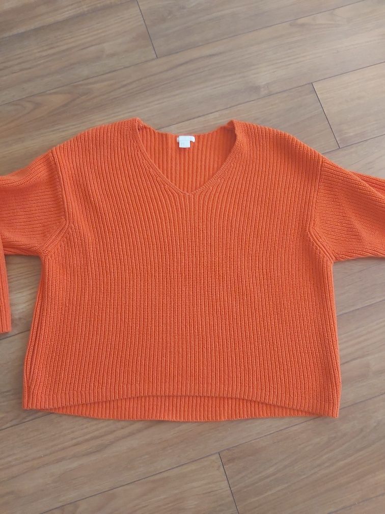 Sweter damski pomarańczowy