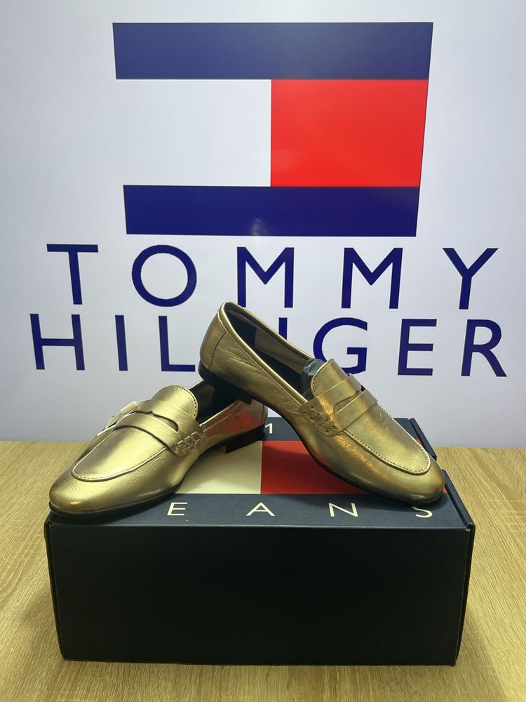 Шкіряні мокасини Tommy Hilfiger ESSENTIAL GOLDEN LOAFER