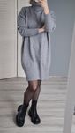Lemonada sukienka z golfem szara oversize