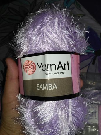 Нитки для в'язання, samba, yarn art, травка