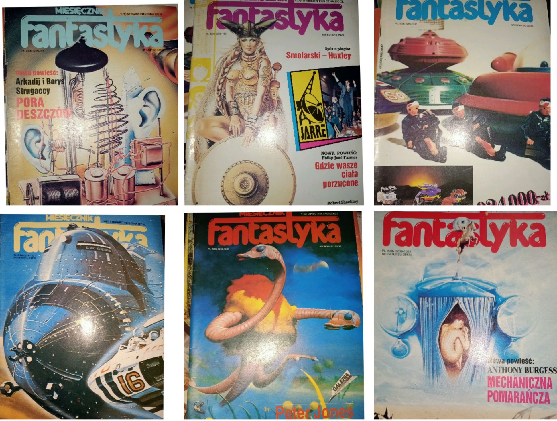 10 numerów Miesięcznika Fantastyka 1989