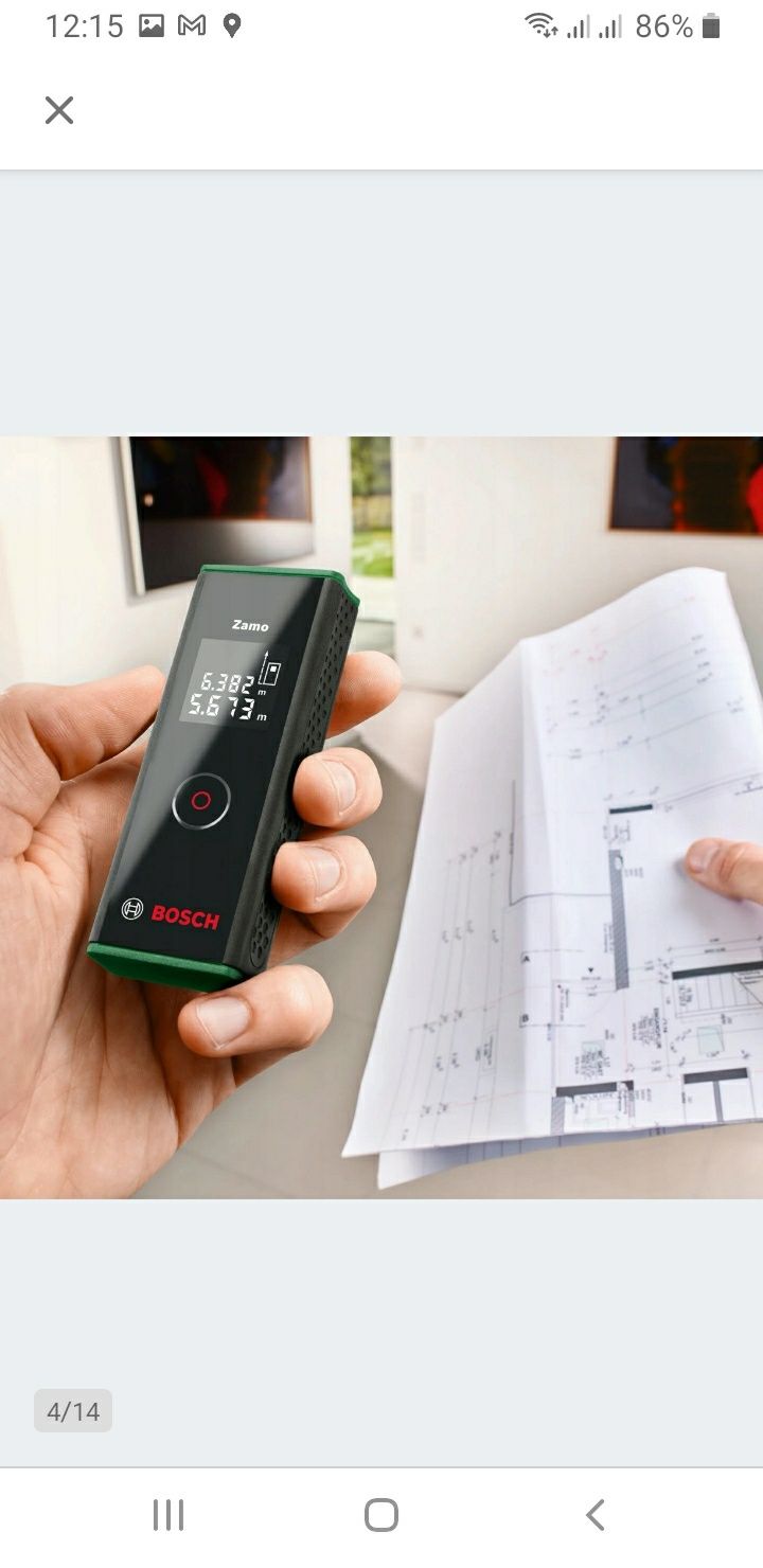 Dalmierz laserowy Bosch Zamo Solo nowy nie poziomica laserowa miarka