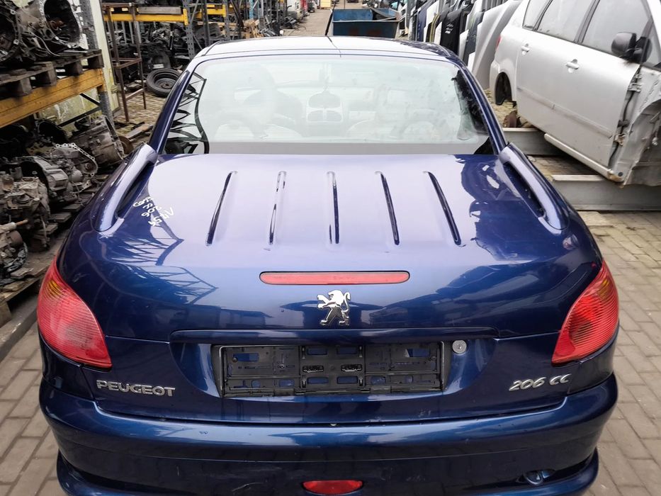 PEUGEOT 206CC KLAPA BAGAŻNIKA TYLNA TYŁ KOLOR: EGED