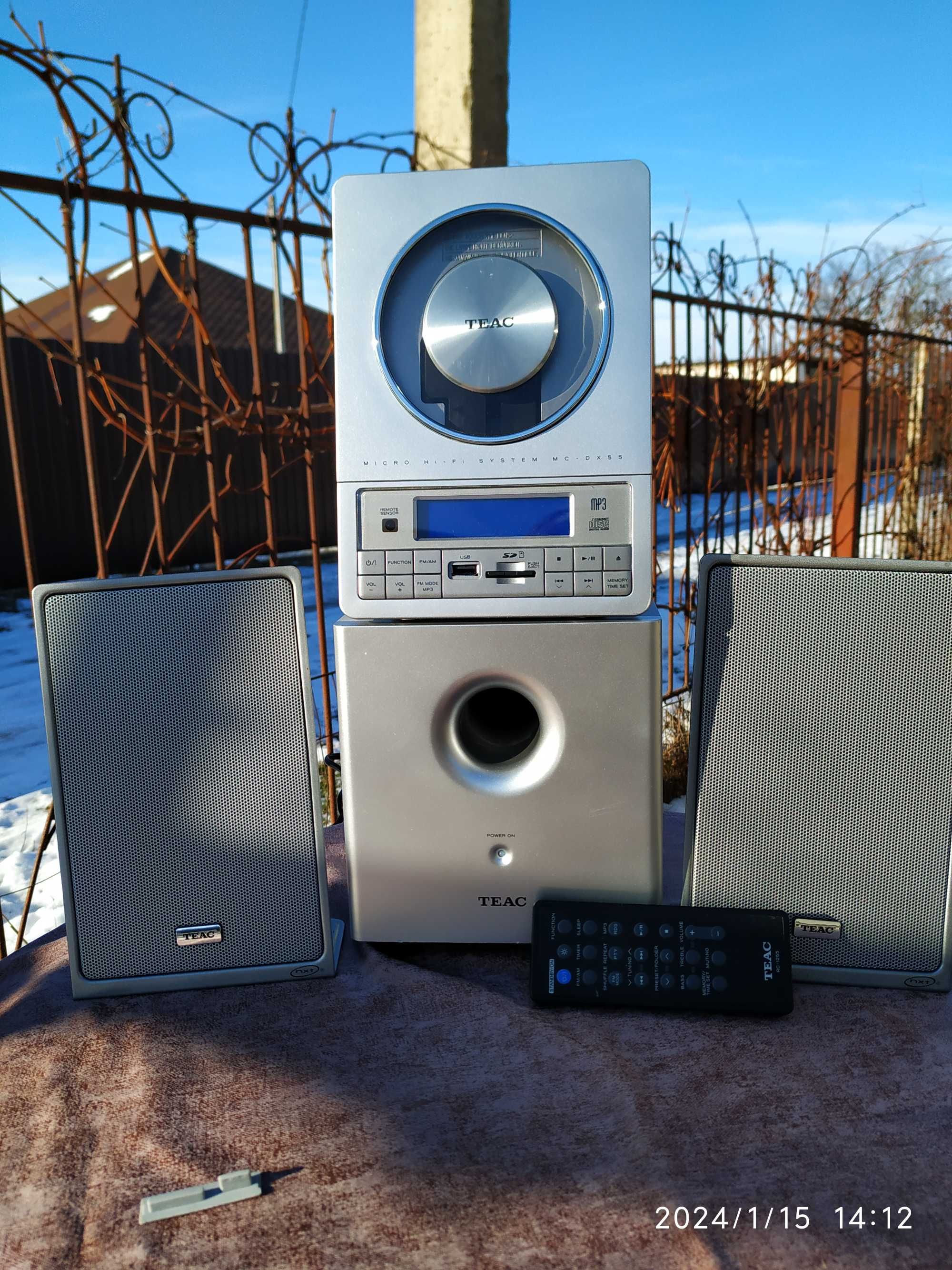 Микро Hi-Hi система TEAC MC-DX55 для дисков CD,CD-R/CD-RW и MP-3.