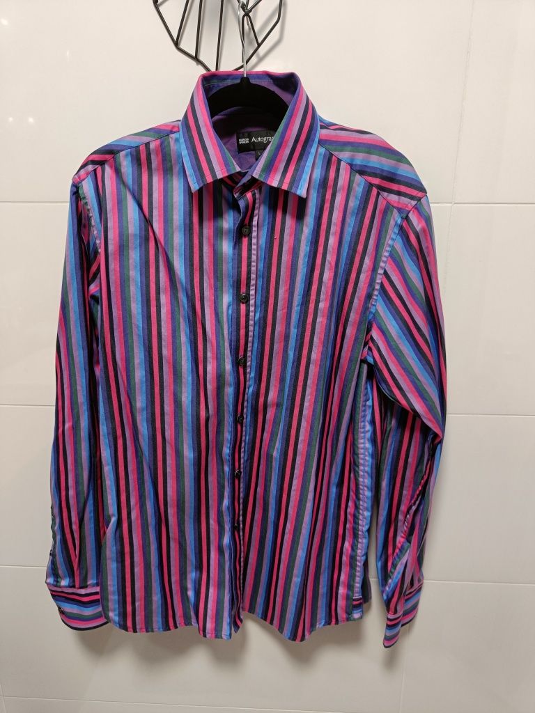 Koszula męska Marks & Spencer - rozmiar L -  lata 70'