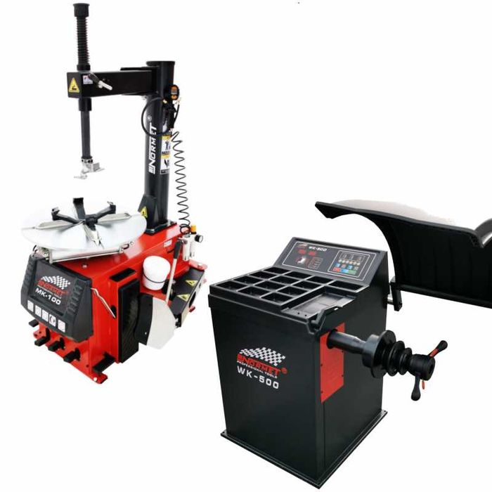 Zestaw WULKANIZACYJNY wyważarka montażownica WK-500 i MK-100