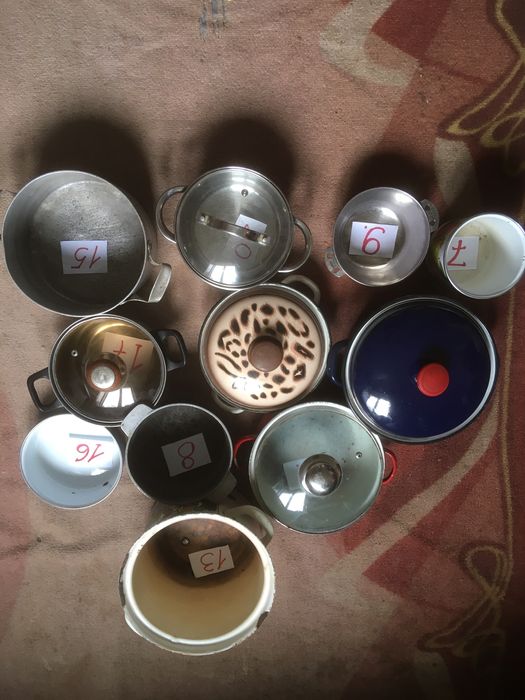 Каструлі  різних ємностей