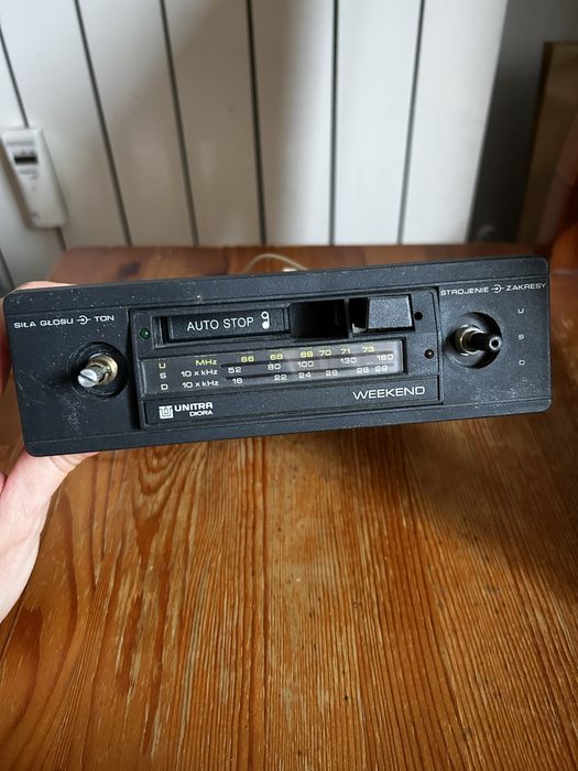 Radio samochodowe Unitra Diora PRL retro vintage