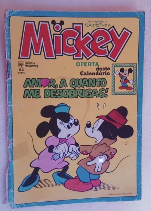 Livro Banda Desenhada Disney - Mickey - Desgastado - Amor a quanto...