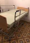 Cama elétrica articulada (c/elevação do estrado e colchão hospitalar)