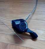 Manetka,dźwignia przerzutki Shimano PPS prawa, 6-biegowa /RETRO/.