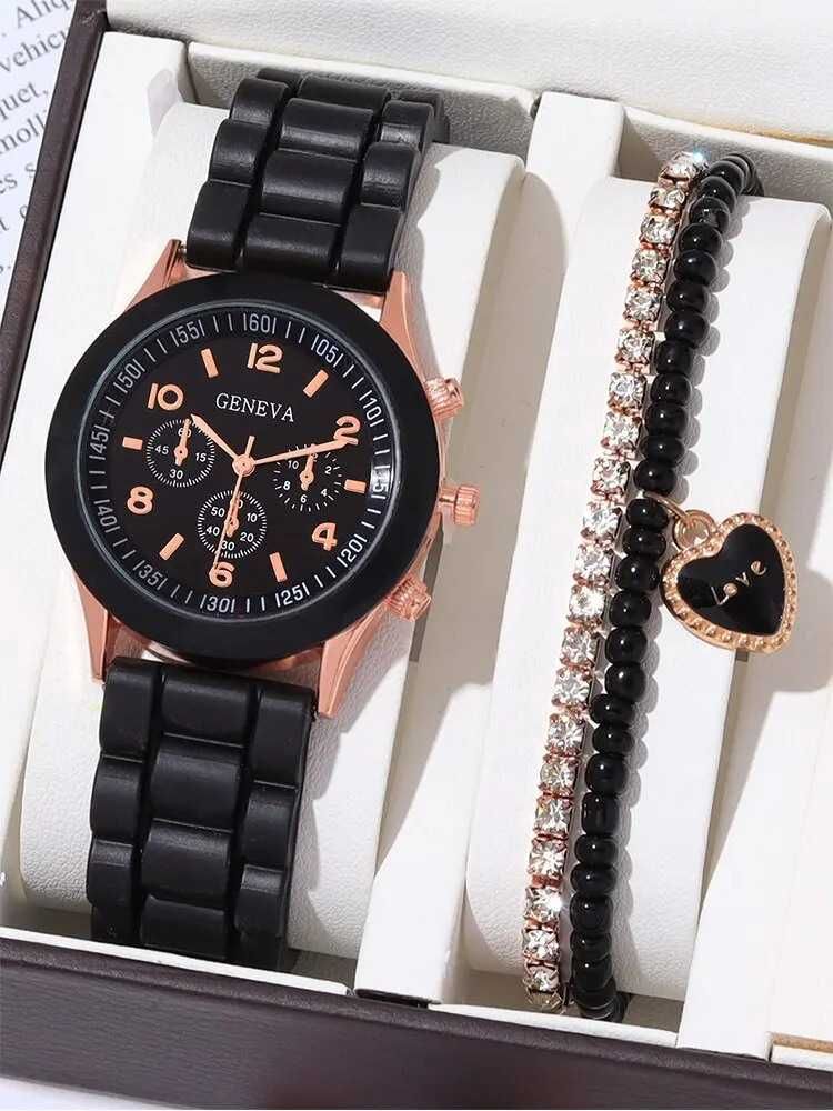 conjunto de pulseiras+ relogio