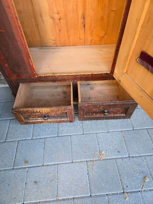 Piękna stara szafa ręcznie malowana antyk