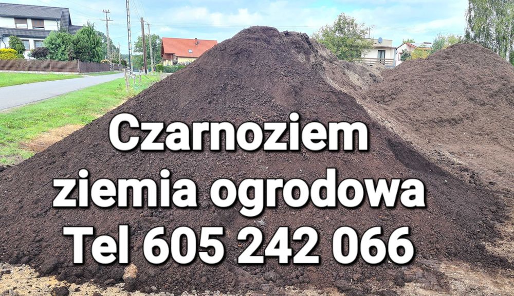 Ziemia ogrodowa czarnoziem do trawy i upraw warzyw torf oraz kompost