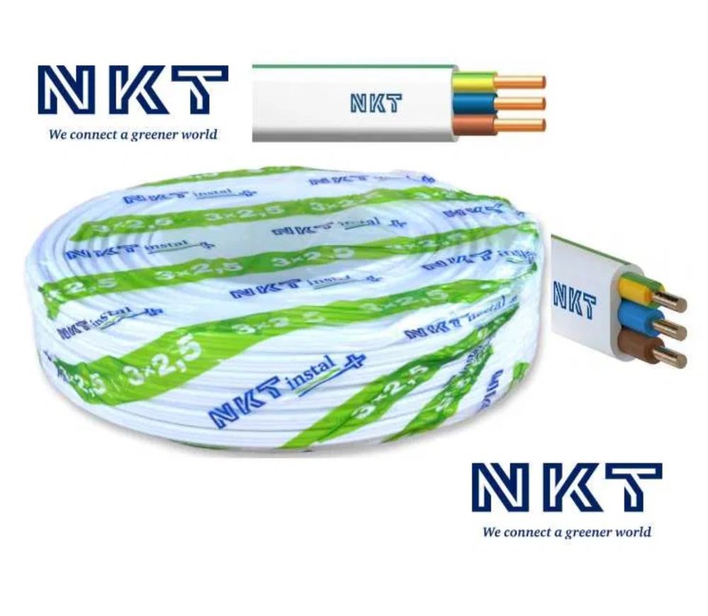 Przewód NKT 3x2,5 /3x1,5 YDYp 4x1,5 5x1,5 5x2,5 Kabel 5x4 5x6 YKY