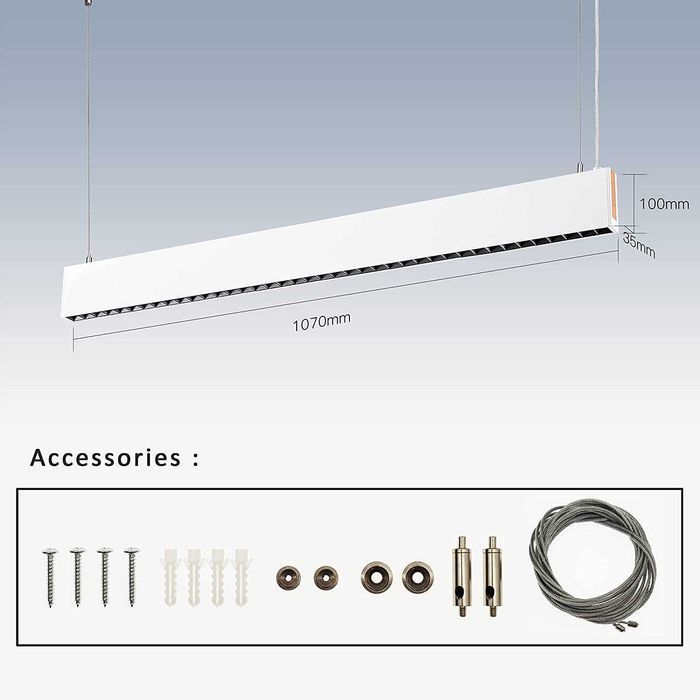 Lampa Panel Wiszący LED 25 Watt 107cm 4000K 2000lm