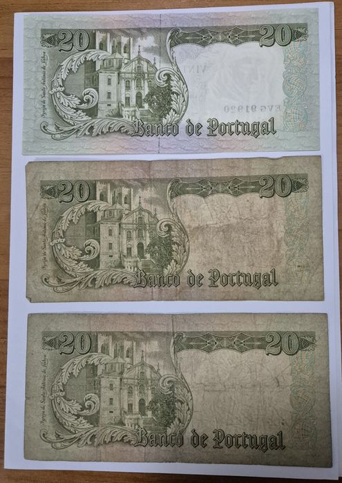 3 notas 20Esc. Santo António  - 26/05/1964