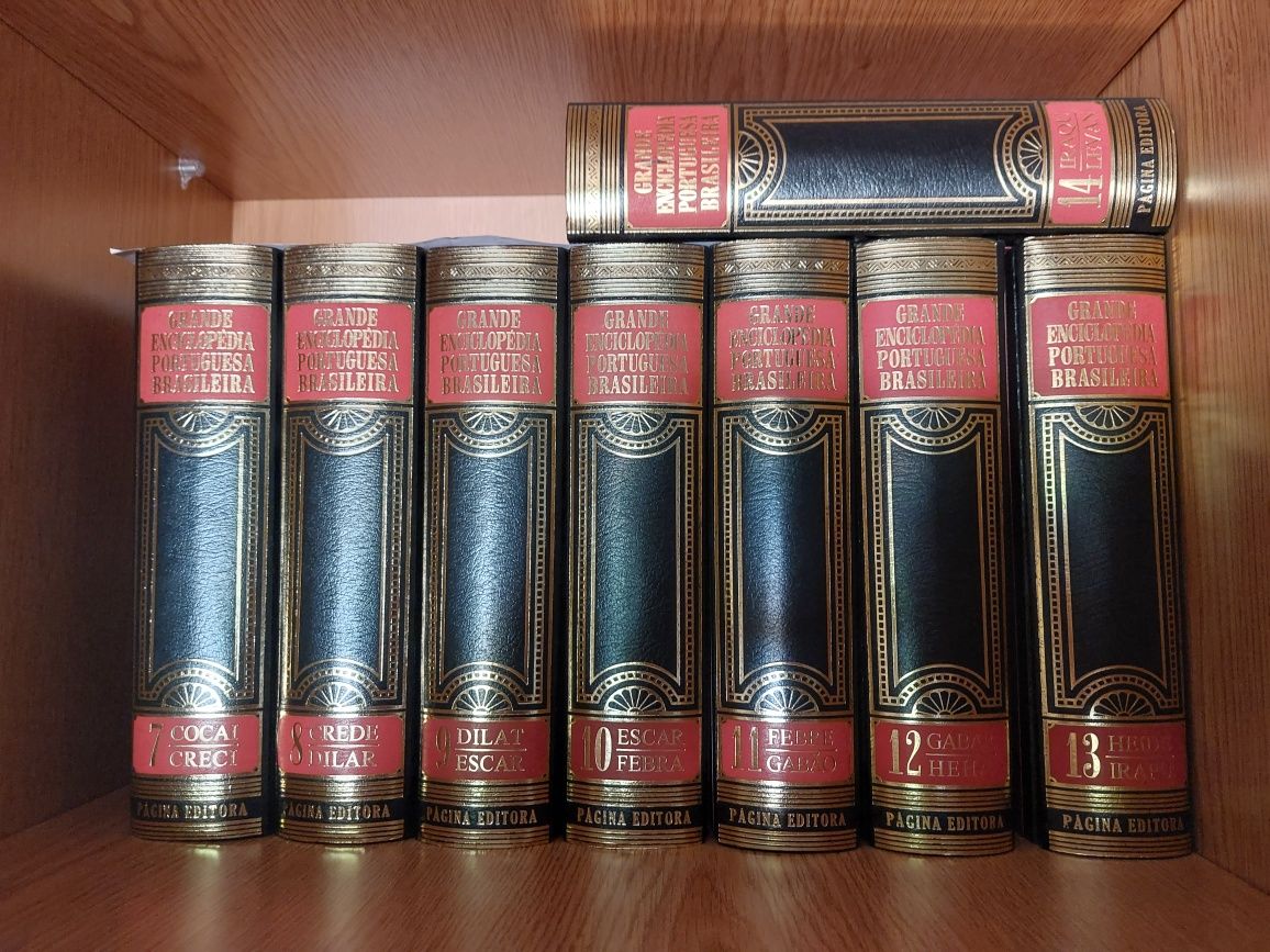 Grande enciclopédia. 58 volumes. Com atualizações Quase nova.